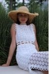 Коктейльное платье 1613SD-белый