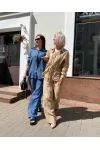 Костюм брючный 4215-бежевый