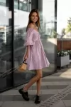 Коктейльное платье 2228SDS-розовый-клевер